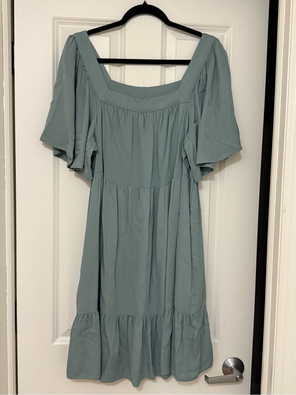 ⚡️Maurice’s NWT⚡️ sz XXL Sage Green Square Neck Midi Dress